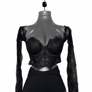 Yesstyle Women's Black Crop-top